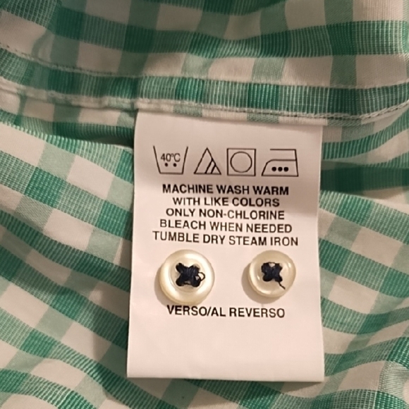 Tommy Hilfiger Green & White Checked Casual Shirt - Picture 8 of 13
